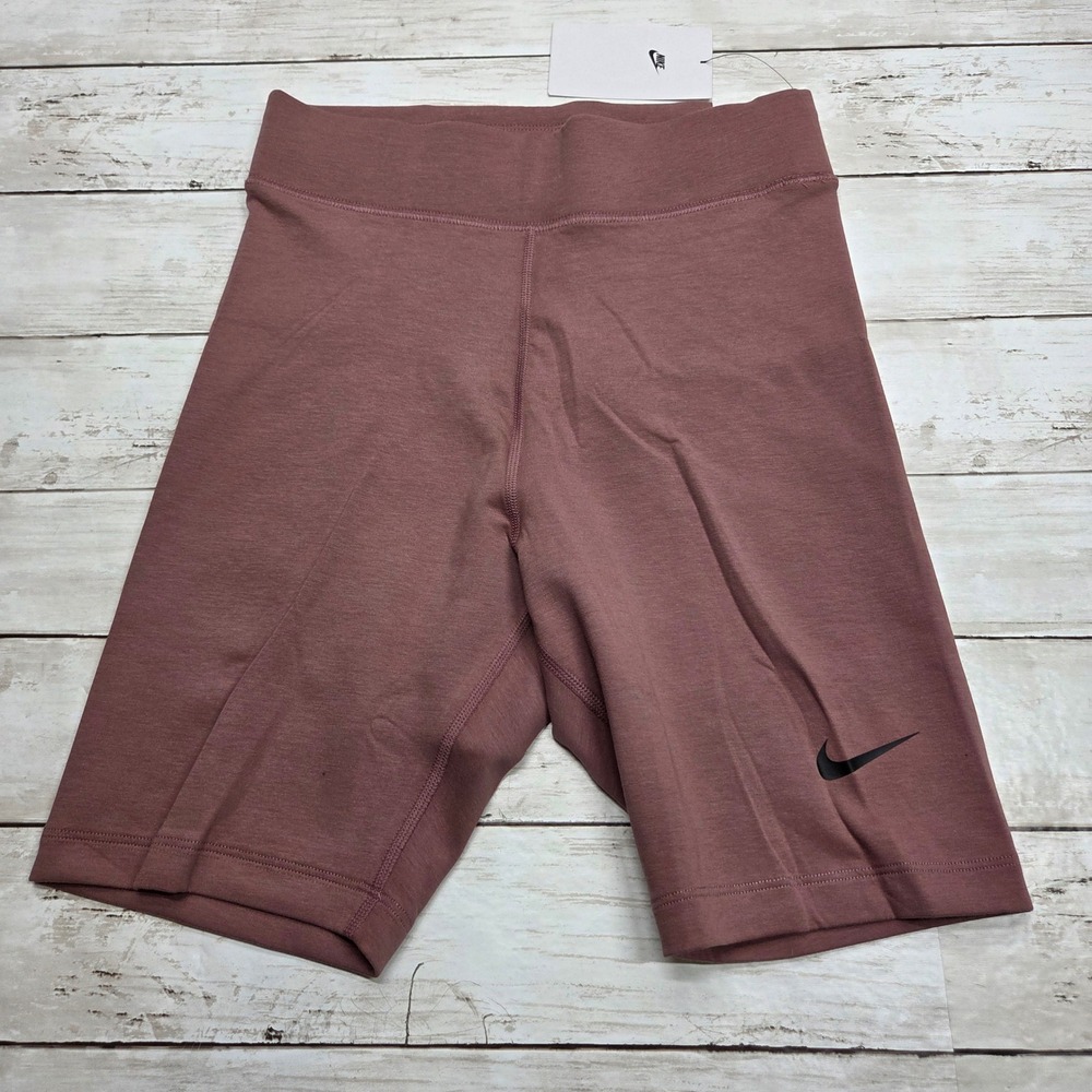 Nike Sportswear Classic Bike Shorts High Rise Womens S Smokey Mauve DV7797-208